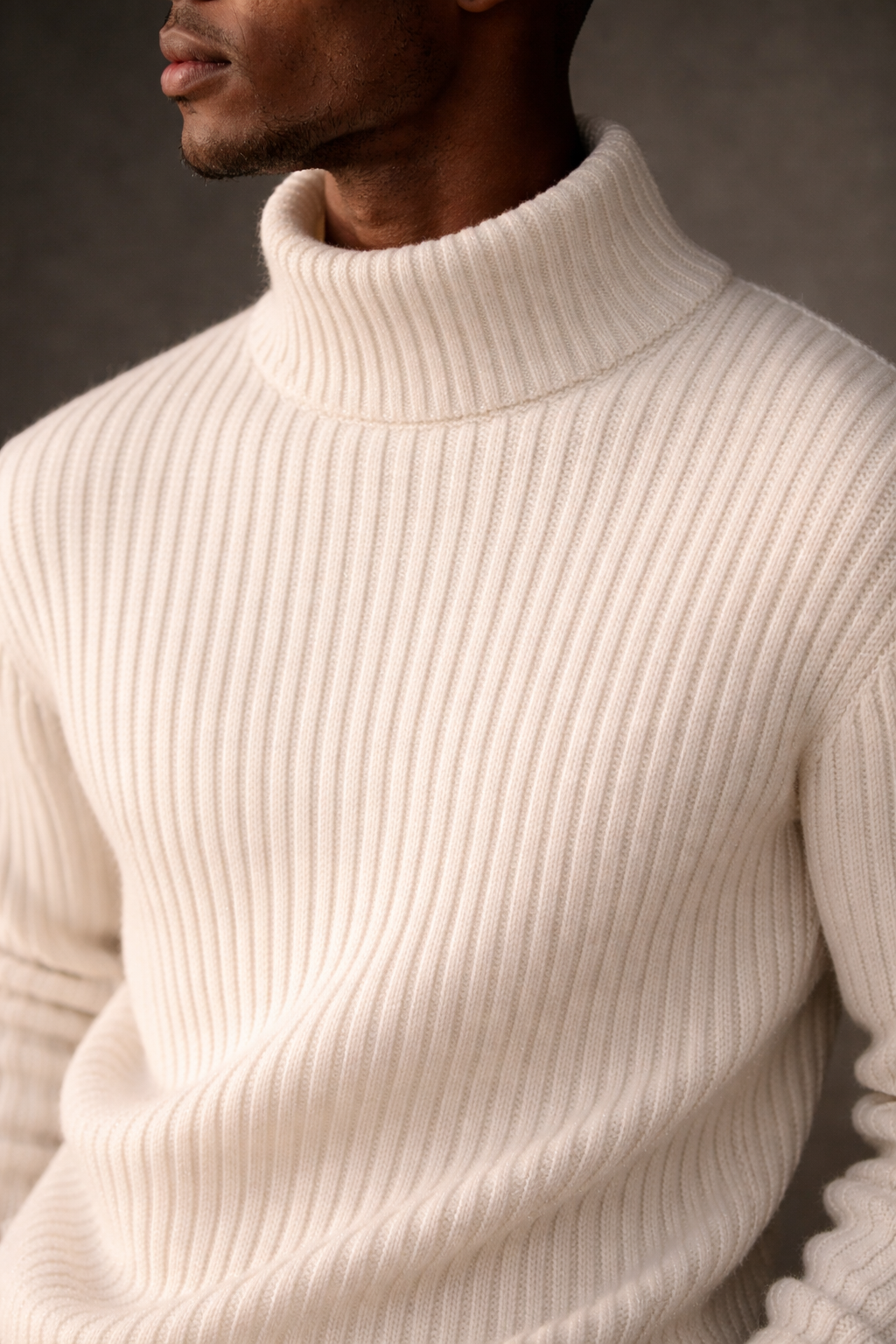 Off White Veil High Neck Knit